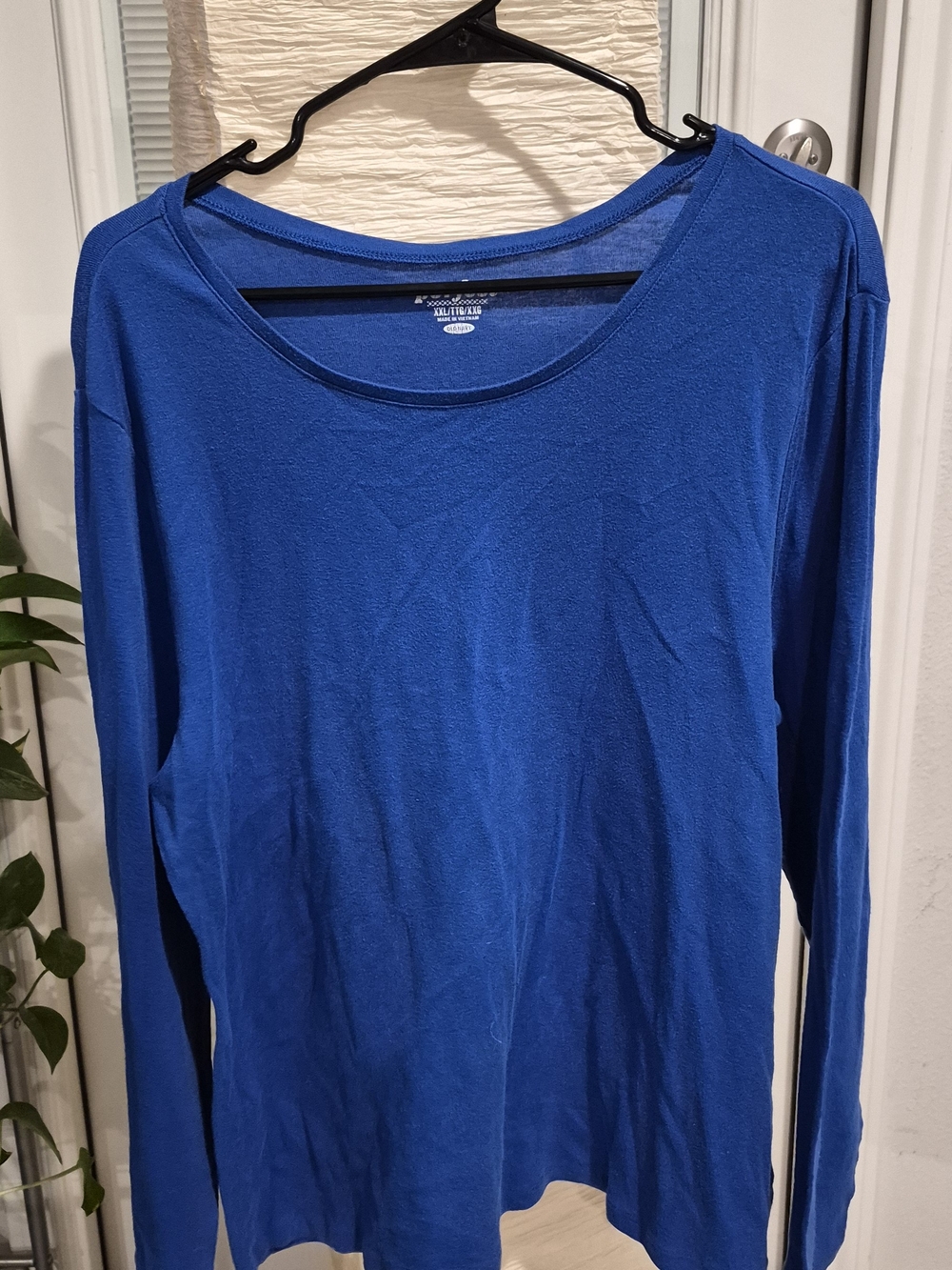 Old Navy Royal Blue Long Sleeve Scoop Neck Top